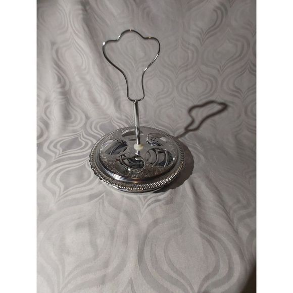 SILVER Plated condiments Spinner fits 5 - Picture 1 of 6